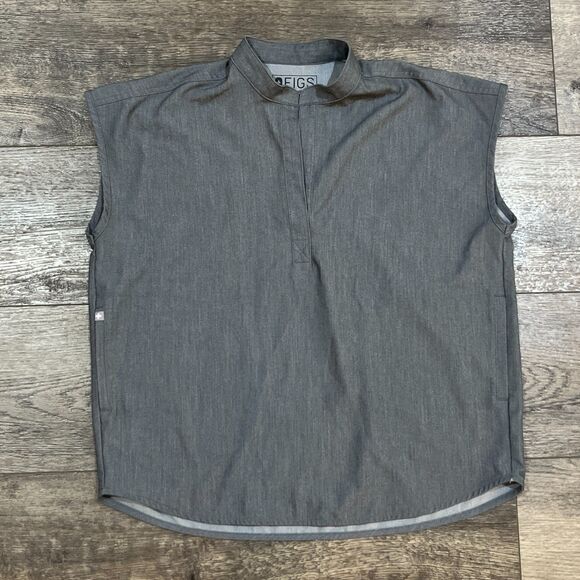 FIGS Technical Collection Sleeveless Scrub Top Gray Medical Dental Women's Small - Picture 1 of 7